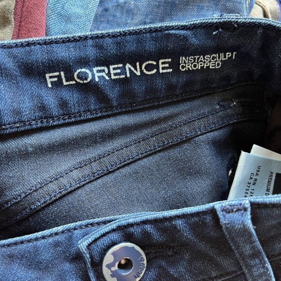 DL1961 FLORENCE SKINNY MID RISE INSTASCULPT CROP JEANS WOMENS SIZE 26 - Picture 8 of 10